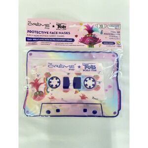 Trolls Face mask For Kids, 3 Pieces New Easy Breathing And Ultra Confortable